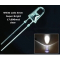 5mm super bright 17000mcd WHITE leds (pack of 20 leds) 5mm super bright 17000mcd WHITE leds (pack of 20 leds)