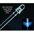 5mm High Brightness 6000mcd BLUE leds (Pack of 20 leds) 5mm High Brightness 6000mcd BLUE leds (Pack of 20 leds)