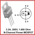 15 X IRF610 N-Channel MOSFET 200V 3.3A. Pack of 15 pieces. 15 X IRF610 N-Channel MOSFET 200V 3.3A. Pack of 15 pieces.