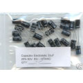 33uF Electrolytic Capacitors 63V. (pack of 3) 33uF Electrolytic Capacitors 63V. (pack of 3)