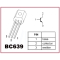 25 X BC639 NPN transistors. Pack of 25 Transistors. 25 X BC639 NPN transistors. Pack of 25 Transistors.