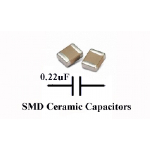 Order Now 50 x SMD/SMT Ceramic Capacitor 0.22uF, TDK. (Pack of 50