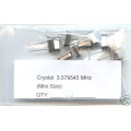 3.579545MHz CRYSTALS Small Size. (Pack of 2) 3.579545MHz CRYSTALS Small Size. (Pack of 2)