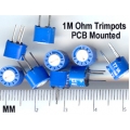 1M Ohm trimpot, PCB Mount Adj. Resistor (Pack of 2) 1M Ohm trimpot, PCB Mount Adj. Resistor (Pack of 2)