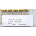 0.47uF 100V Ceramic Capacitors. Kemet. (Pack of 5) 0.47uF 100V Ceramic Capacitors. Kemet. (Pack of 5)