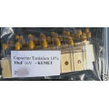 10uF 2.5mm 16V Tantalum Capacitors. Kemet. (Pack of 2). 10uF 2.5mm 16V Tantalum Capacitors. Kemet. (Pack of 2).
