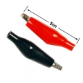 Electrical Test Clips, Alligator/Crocodile Clips. Black/Red. (6 pack) Electrical Test Clips, Alligator/Crocodile Clips. Black/Red. (6 pack)